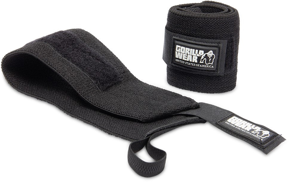 Gorilla Wear Basic Wrist Wraps - Zwart/Rood