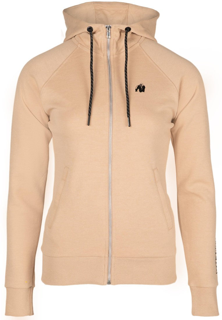 Gorilla Wear Marion Vest met Capuchon - Beige