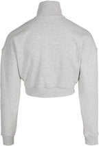 Gorilla Wear Ocala Cropped Half-Zip Sweatshirt - Grijs
