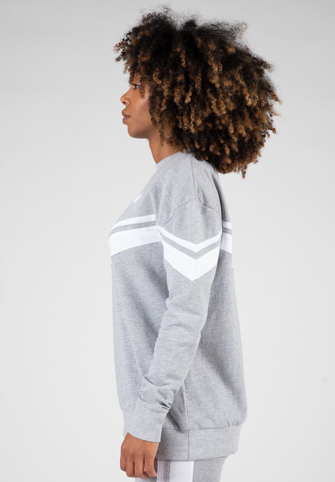 Gorilla Wear Hailey Oversized Sweater - Grijs Gemeleerd