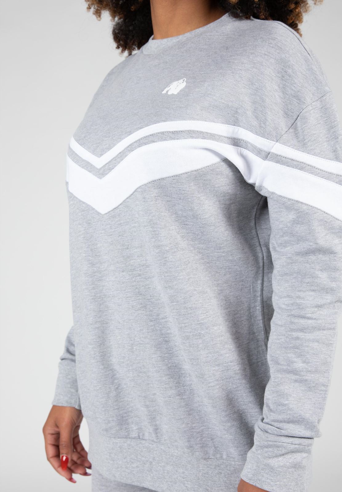 Gorilla Wear Hailey Oversized Sweater - Grijs Gemeleerd