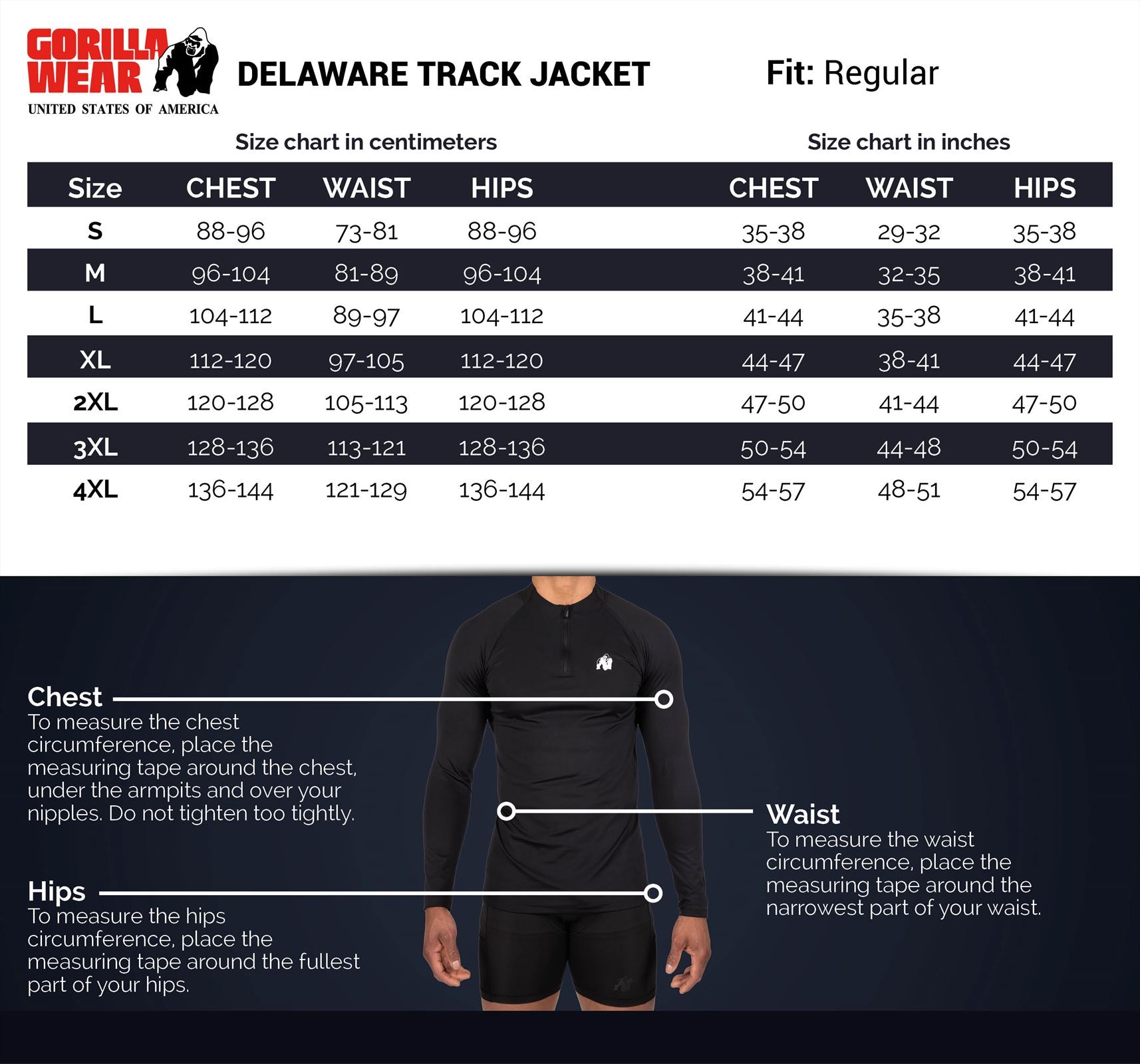 Gorilla Wear Delaware Trainingsjas - Marineblauw