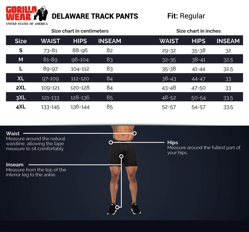 Gorilla Wear Delaware Trainingsbroek - Zwart