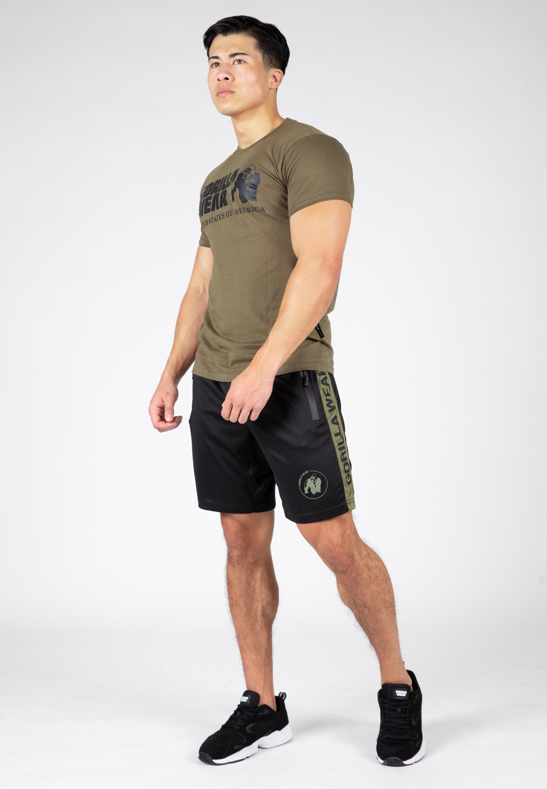 Gorilla Wear Atlanta Shorts - Zwart/Groen