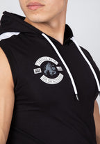 Gorilla Wear Oswego Mouwloos T-shirt met Capuchon - Zwart