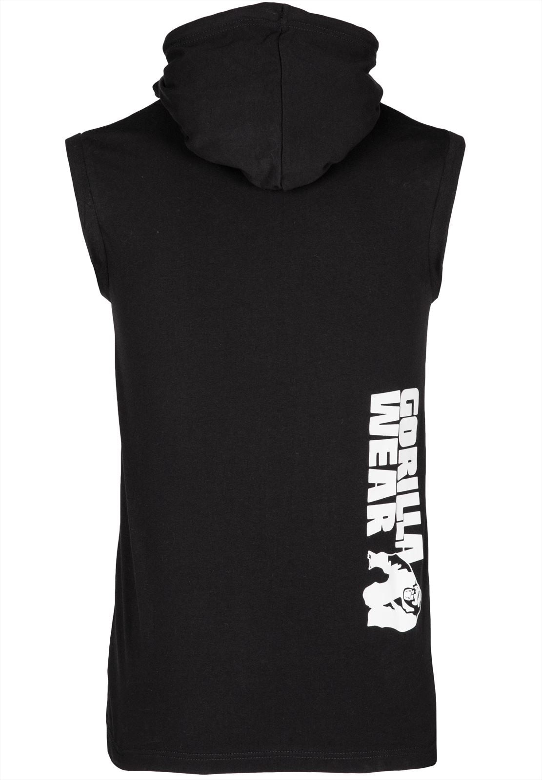 Gorilla Wear Oswego Mouwloos T-shirt met Capuchon - Zwart