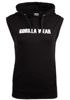 Gorilla Wear Virginia Mouwloze Hoodie - Zwart