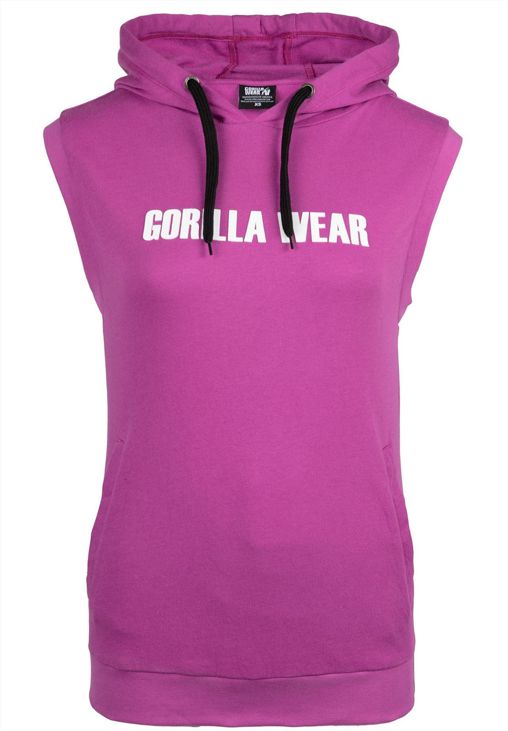 Gorilla Wear Virginia Mouwloze Hoodie - Fuchsia