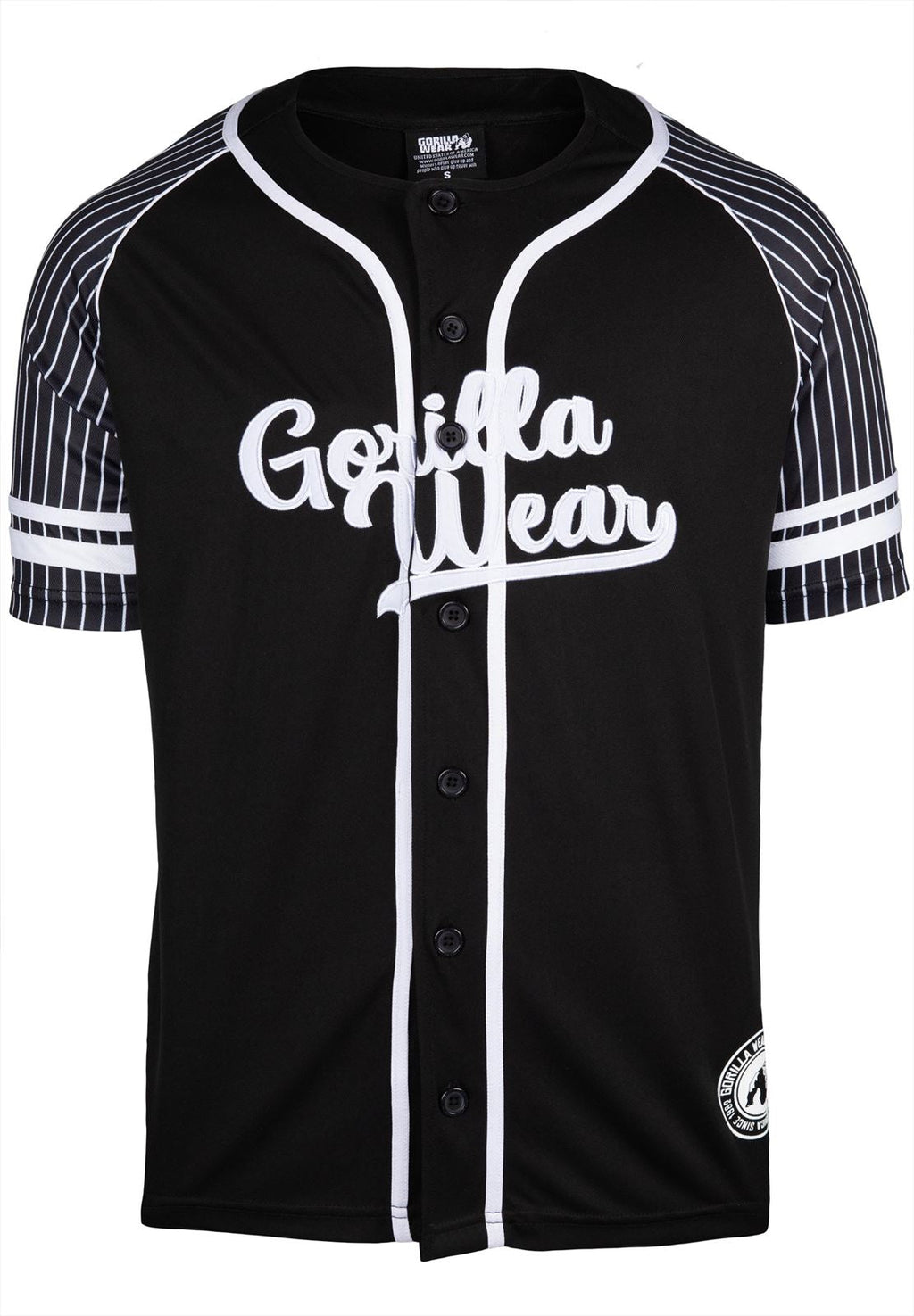 Gorilla Wear 82 Baseball Jersey - Zwart