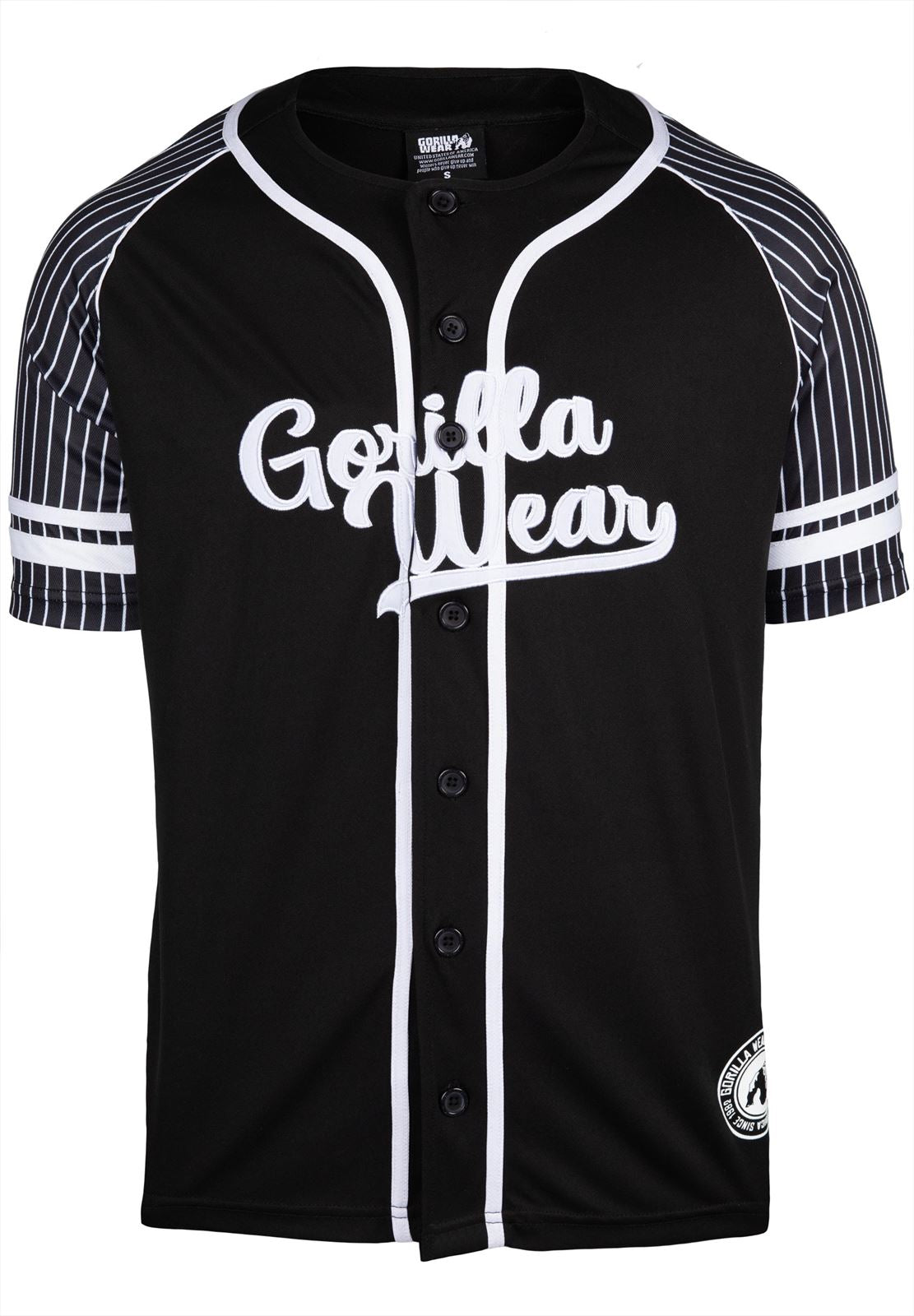 Gorilla Wear 82 Baseball Jersey - Zwart