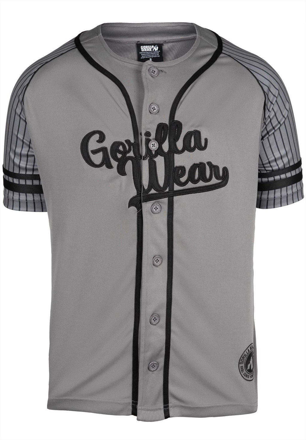 Gorilla Wear 82 Baseball Jersey - Grijs