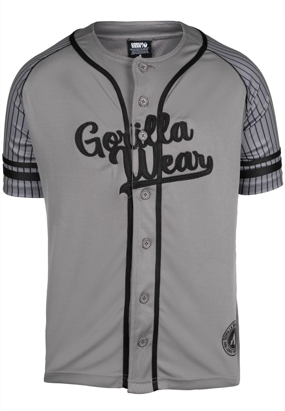 Gorilla Wear 82 Baseball Jersey - Grijs