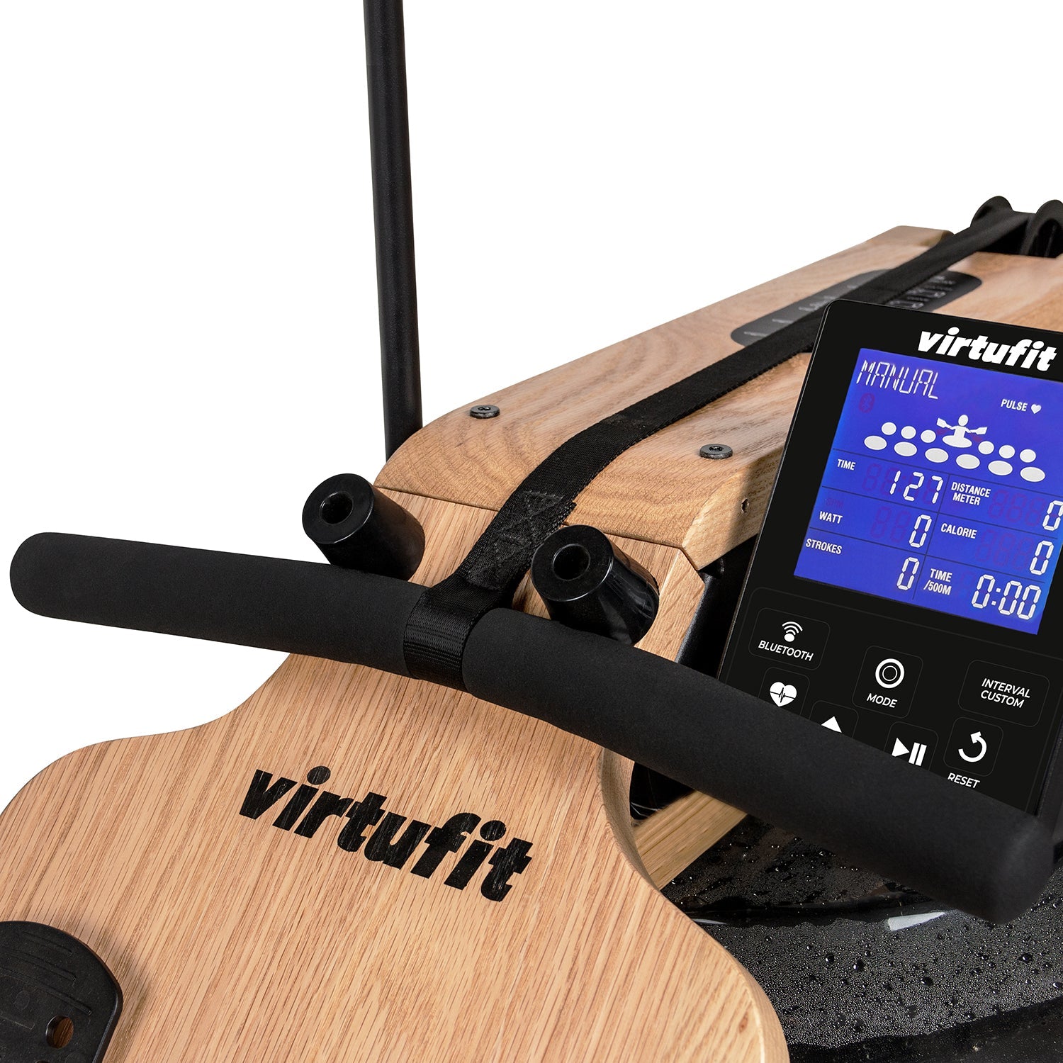 VirtuFit Elite Water Resistance Houten Roeitrainer - Hout/Oak - Showroommodel - Afbeelding 9