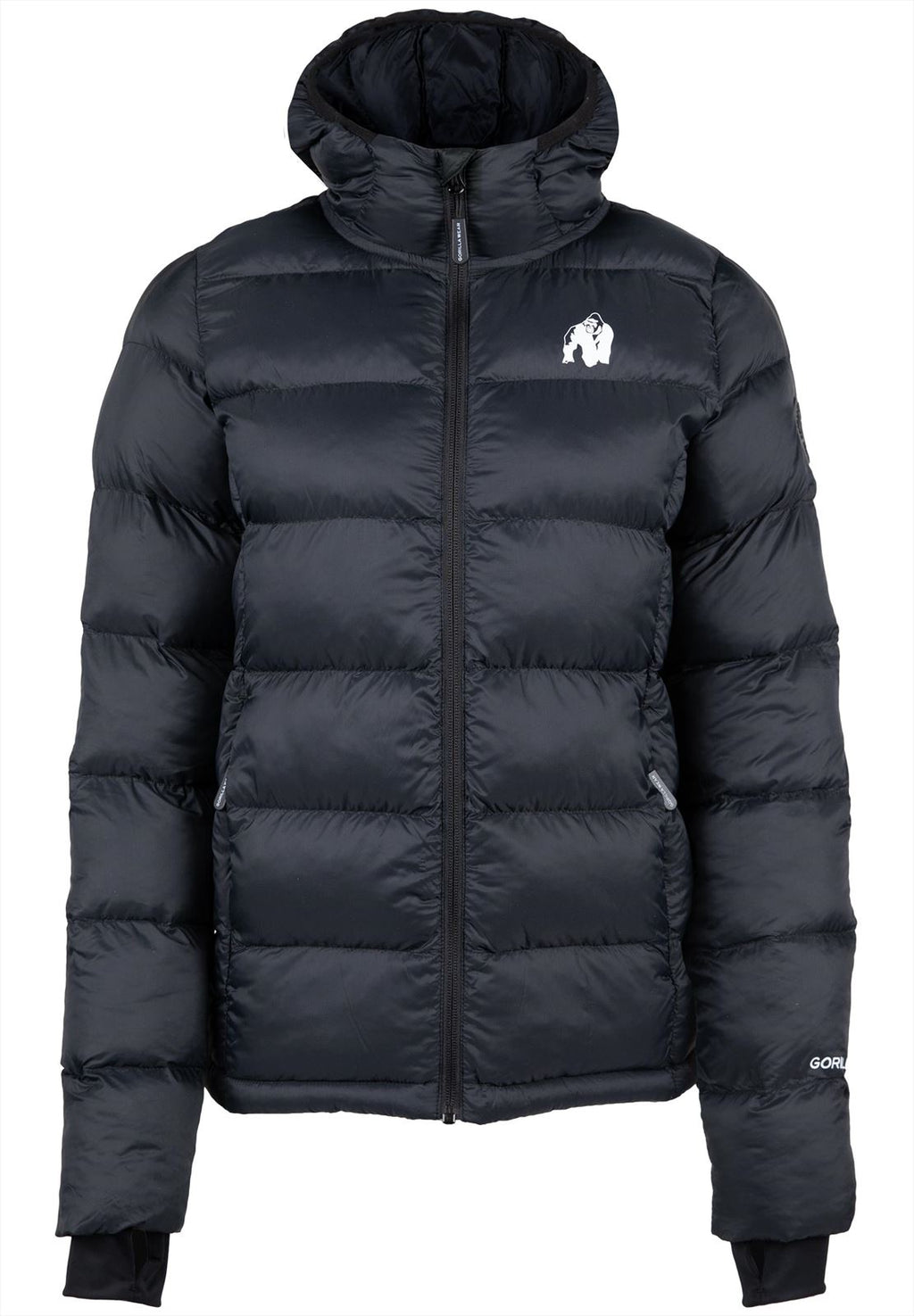 Gorilla Wear Rachel Puffer Jas - Zwart