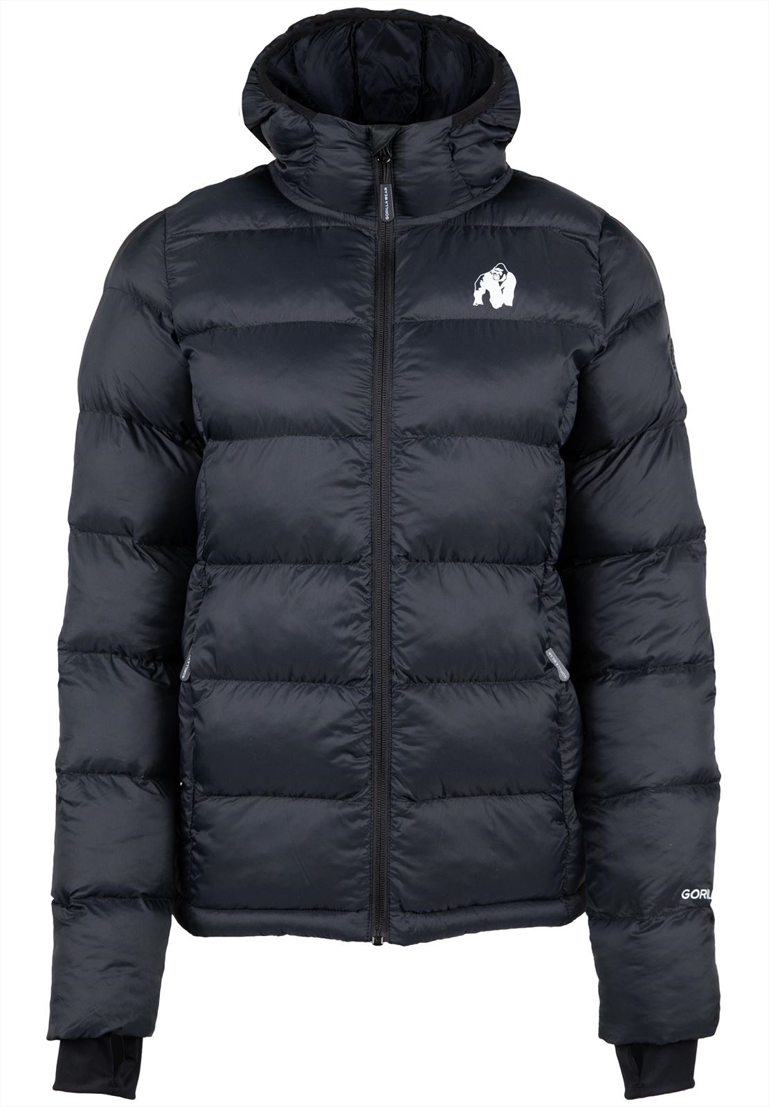 Gorilla Wear Rachel Puffer Jas - Zwart