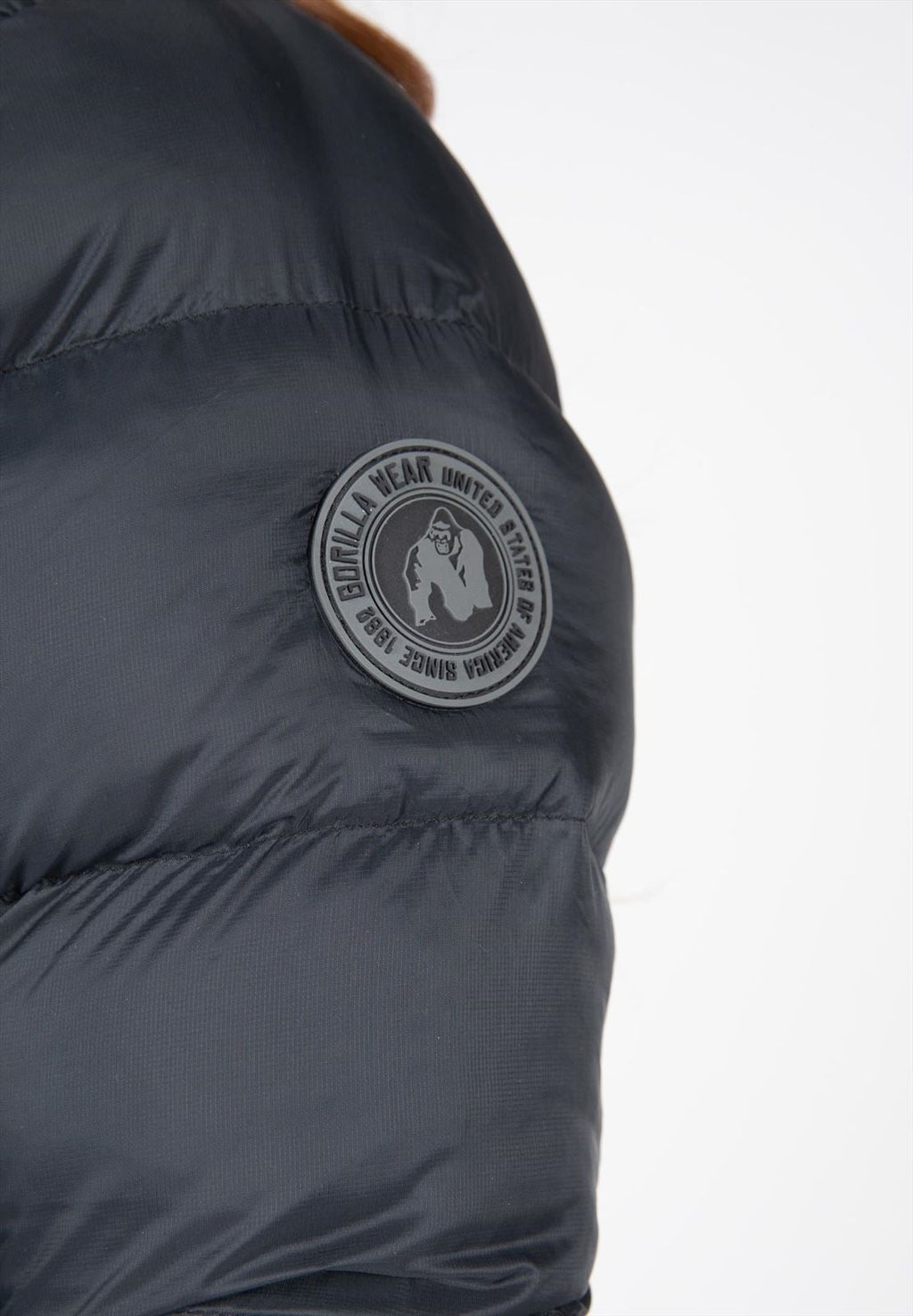 Gorilla Wear Rachel Puffer Jas - Zwart