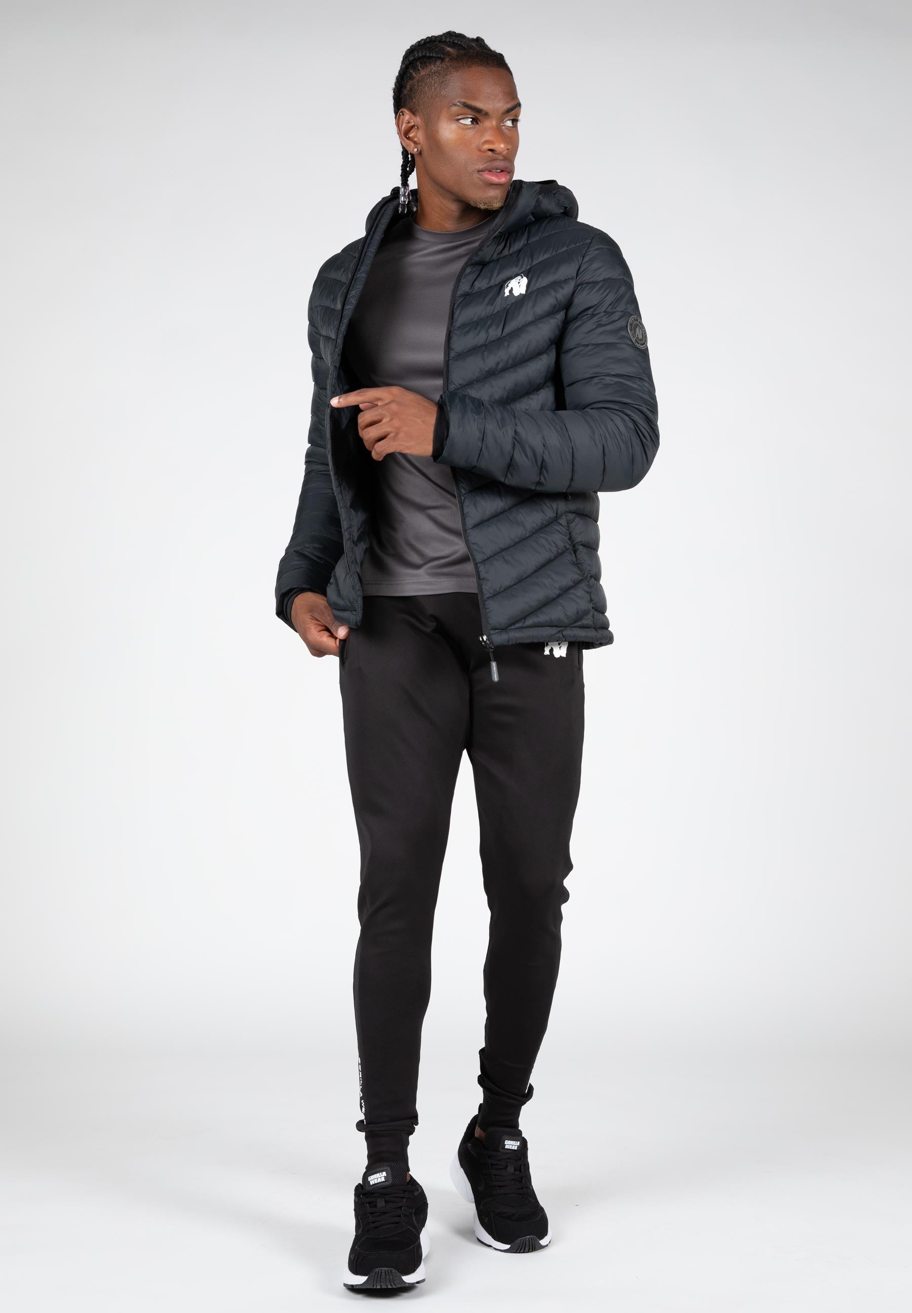 Gorilla Wear Osborn Puffer Jas - Zwart