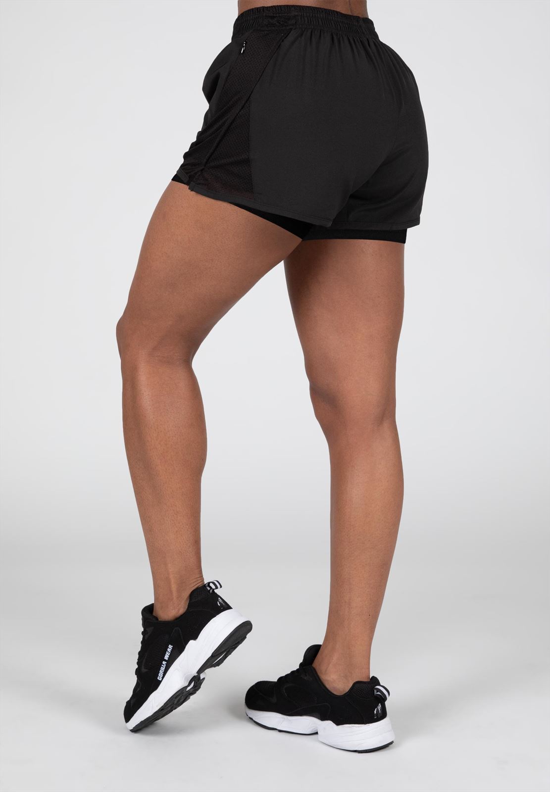 Gorilla Wear Portland 2-In-1 Shorts - Zwart
