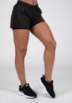 Gorilla Wear Portland 2-In-1 Shorts - Zwart