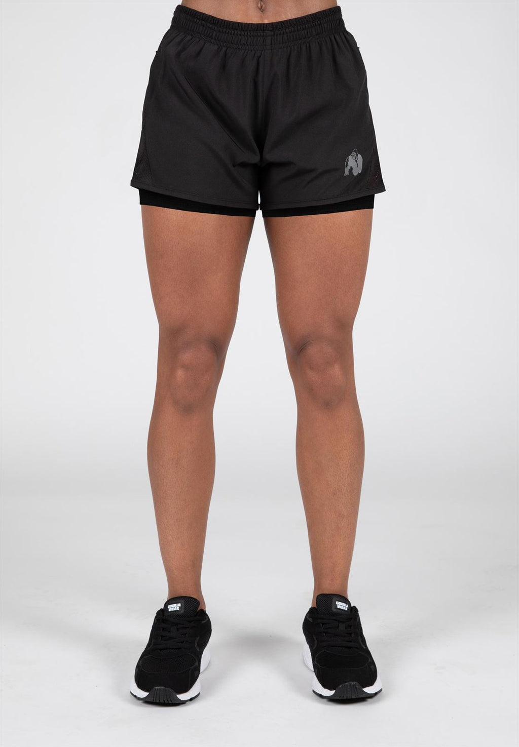 Gorilla Wear Portland 2-In-1 Shorts - Zwart