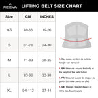 Reeva Halterriem - Leren Lifting Belt - Zwart