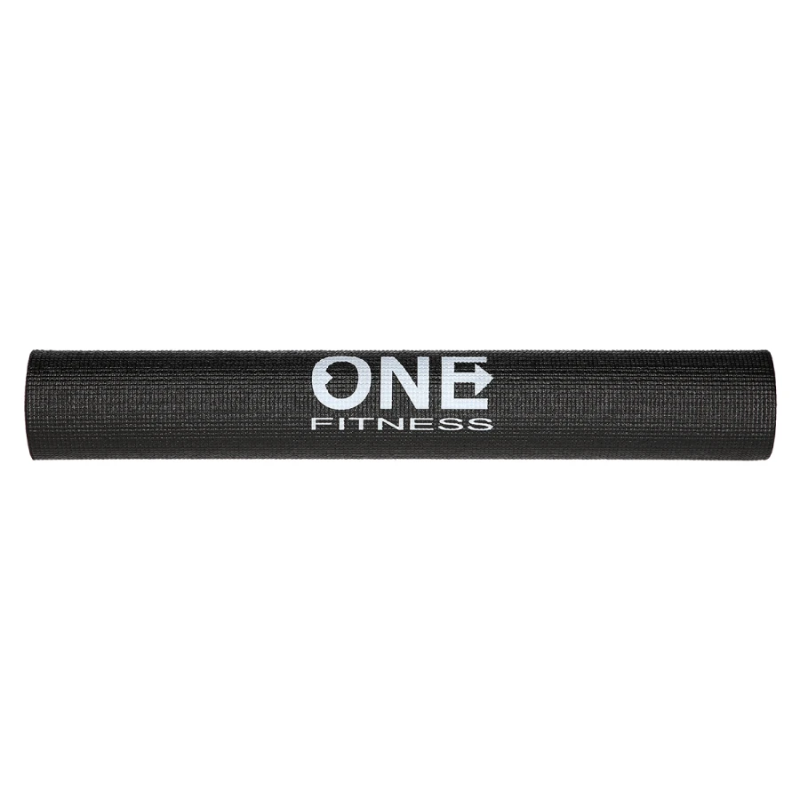 One Fitness Yogamat - Zwart - 3 mm