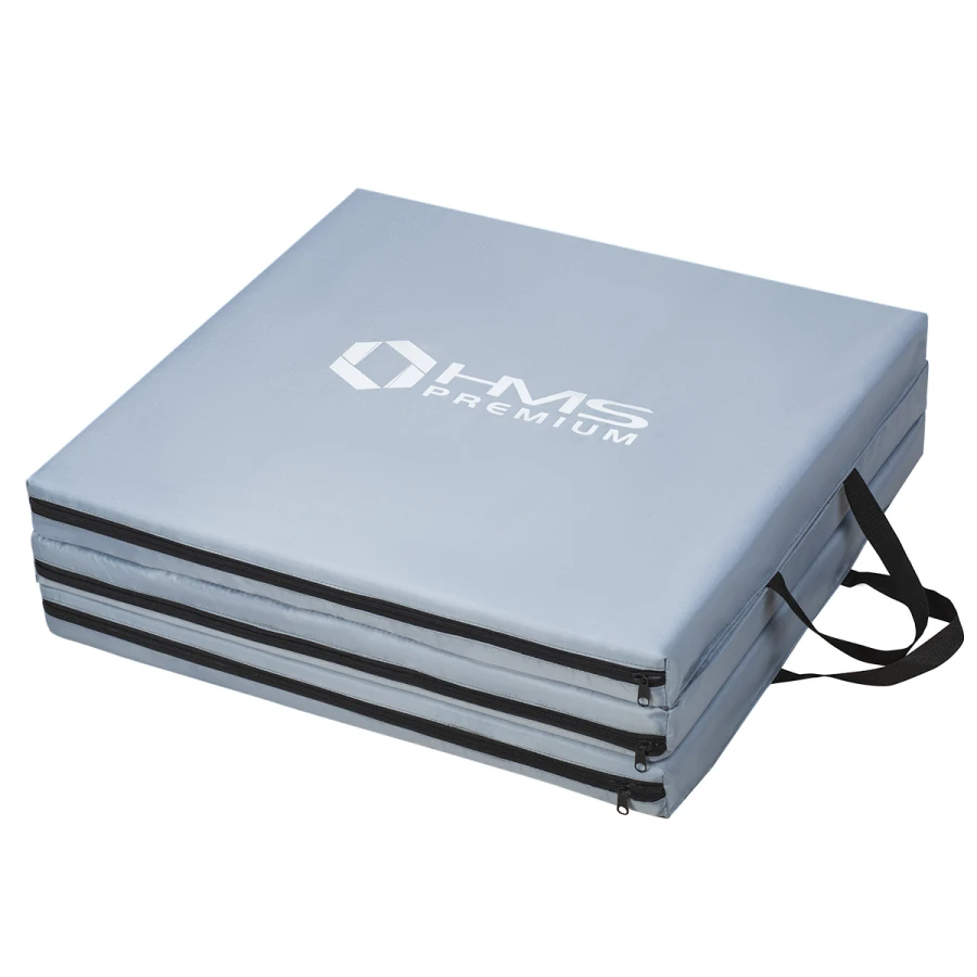 HMS Premium Opvouwbare Fitness Mat - Grijs