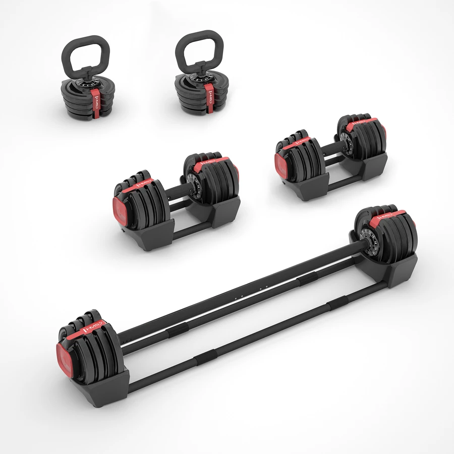 HMS 3-in-1 Verstelbare Dumbbell Set - 43,5 kg