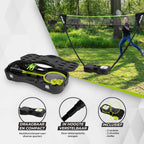 VirtuFit 2-in-1 Portable Badminton- en Tennisset - Inclusief koffer en rackets