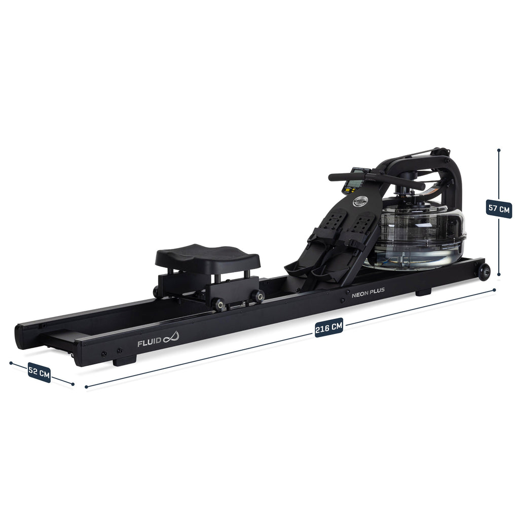 Fluid Rower Neon Rower Plus Roeitrainer - Zwart