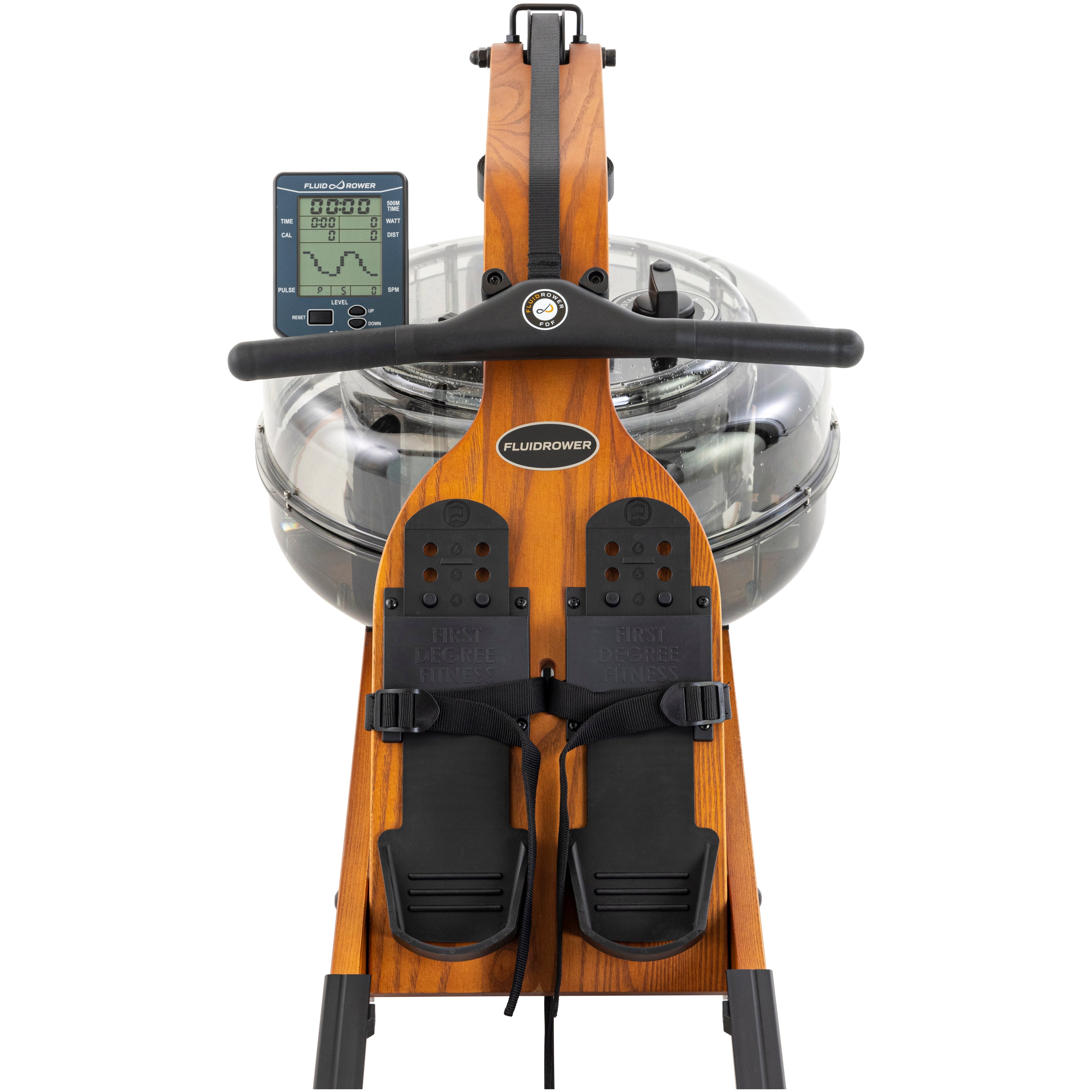Fluid Rower Viking 3V Roeitrainer - Donker Eiken