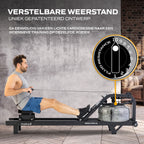 Fluid Rower Neon Pro XL Roeitrainer - Mat Zwart