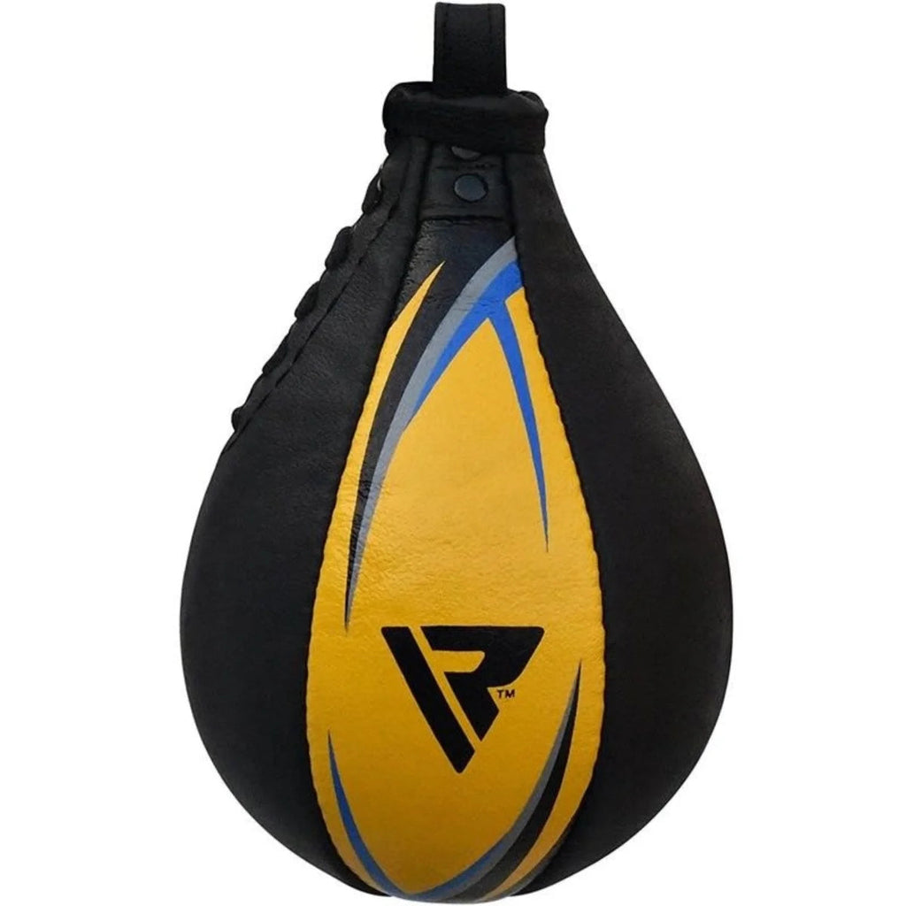RDX Sports Speedbal met Swivel - Boksbal - Zwart/Geel