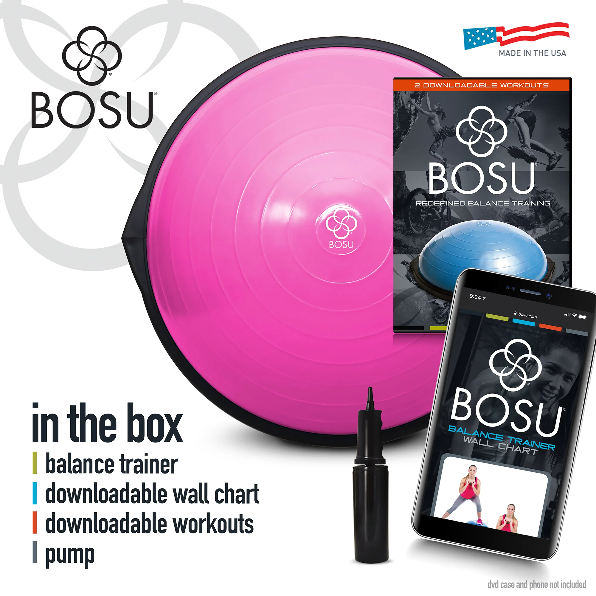 Bosu Balanstrainer Home Edition - Roze - 65 cm