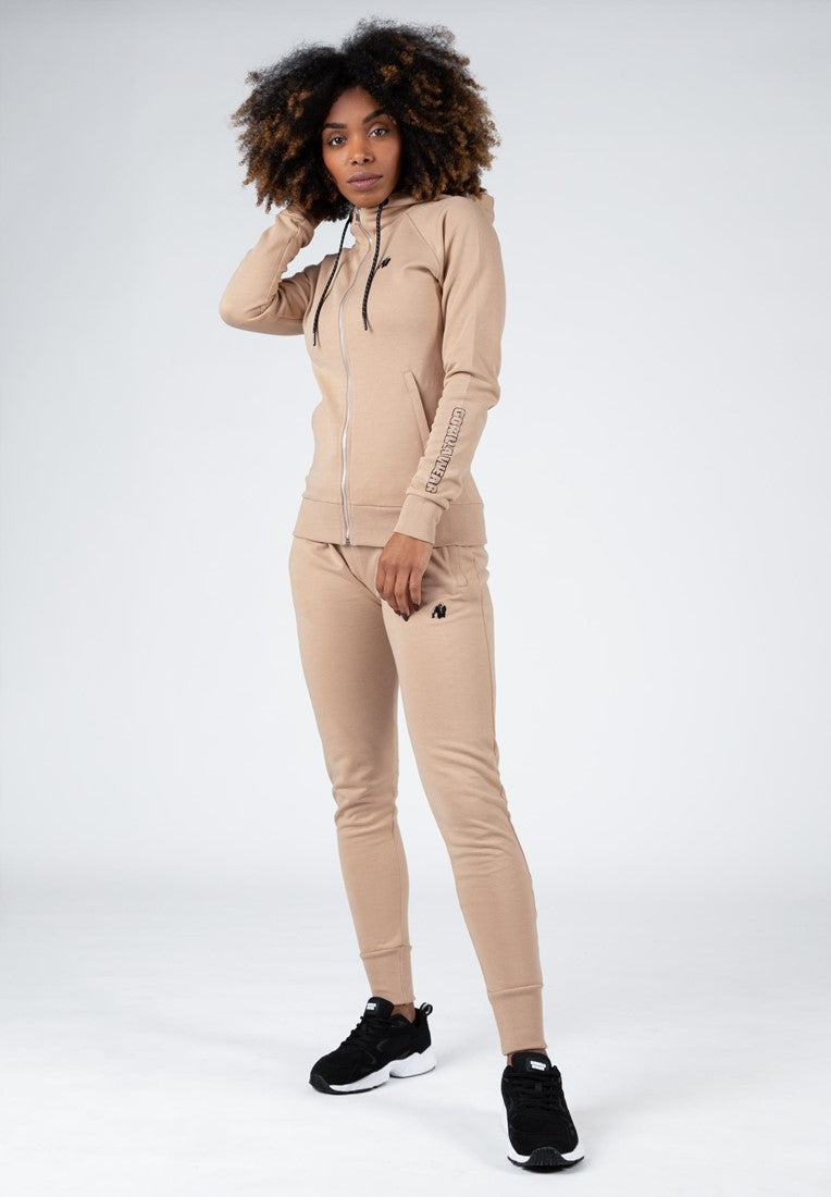 Gorilla Wear Marion Vest met Capuchon - Beige