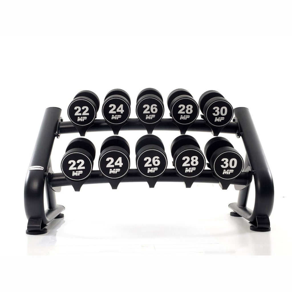 Muscle Power Urethaan Dumbbell Set - 10 x 22-30 kg