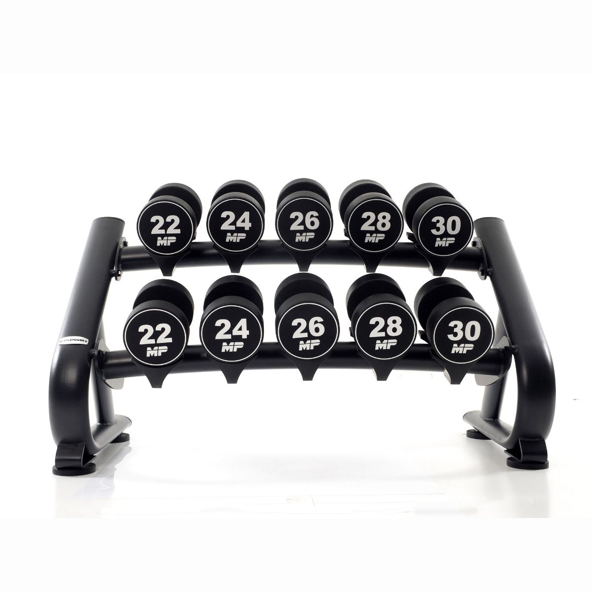 Muscle Power Urethaan Dumbbell Set - 10 x 22-30 kg