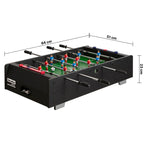 Bandito Mini Tafelvoetbal met Telescopische Stangen - Zwart