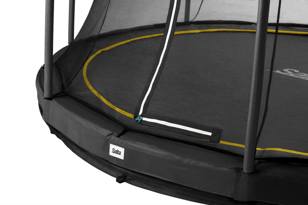 Salta Comfort Edition Ground Trampoline met Veiligheidsnet - 396 cm - Zwart