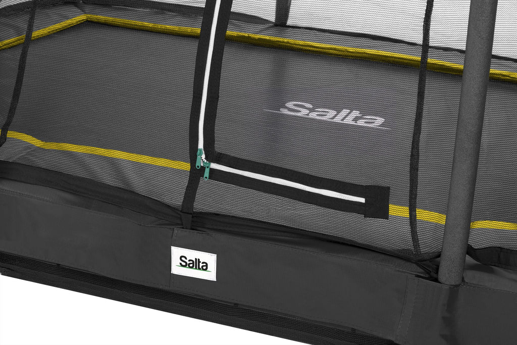 Salta Comfort Edition Ground Trampoline met Veiligheidsnet - 366 x 244 cm - Zwart