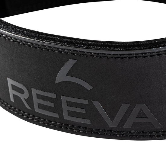 Reeva Halterriem - Leren Lifting Belt - Zwart