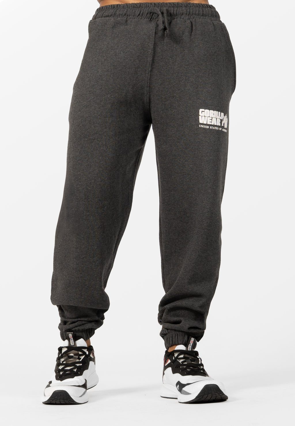 Gorilla Wear Classic Oversized Sweatpants - Donkergrijs Gemeleerd