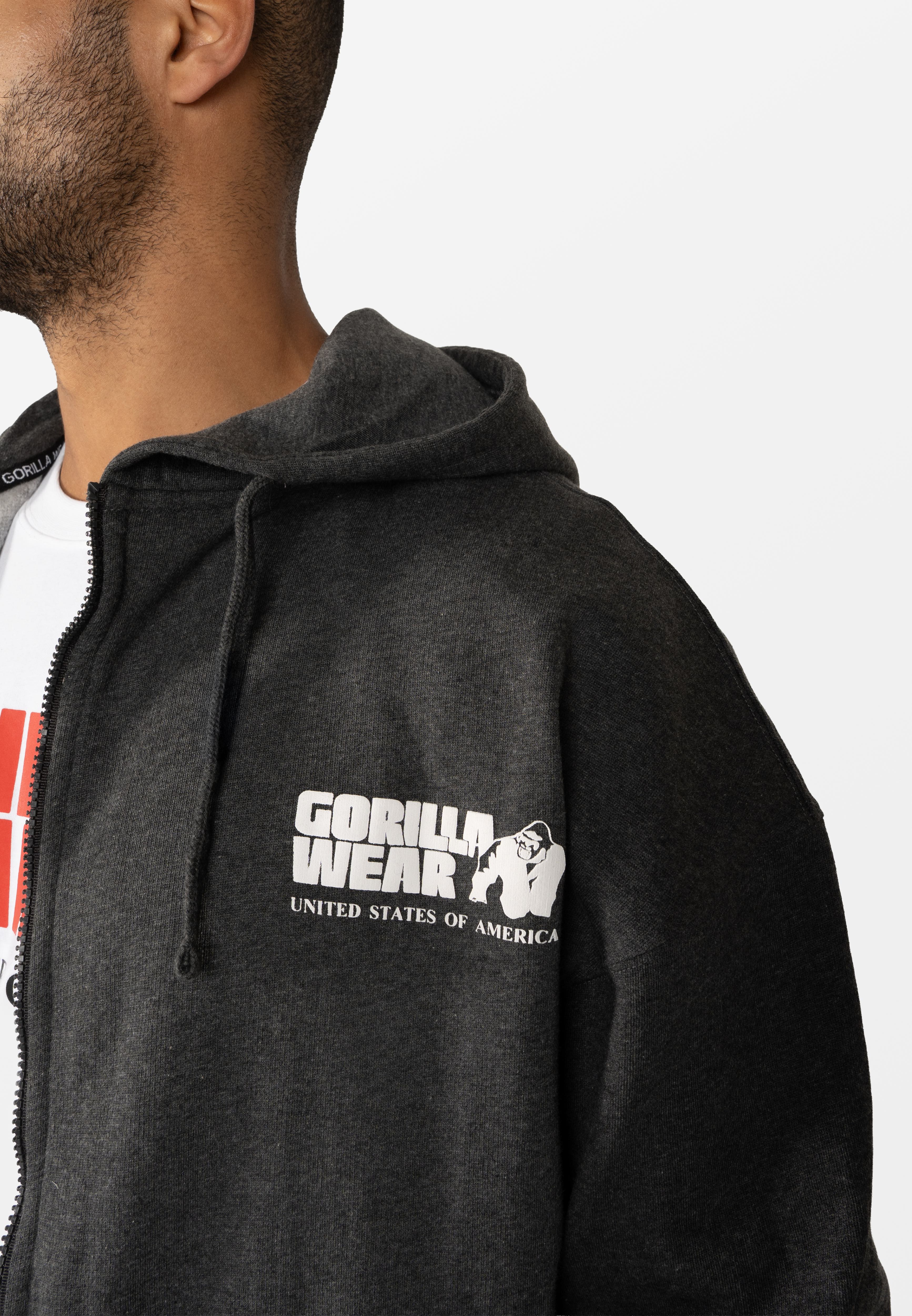 Gorilla Wear Classic Oversized Vest - Donkergrijs Gemeleerd