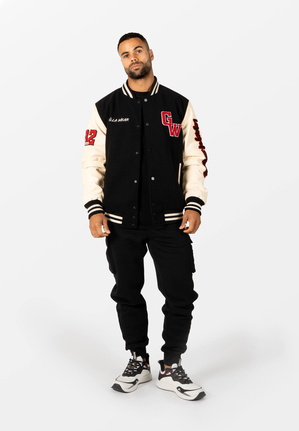Gorilla Wear Saint Louis Varsity Jacket - Zwart
