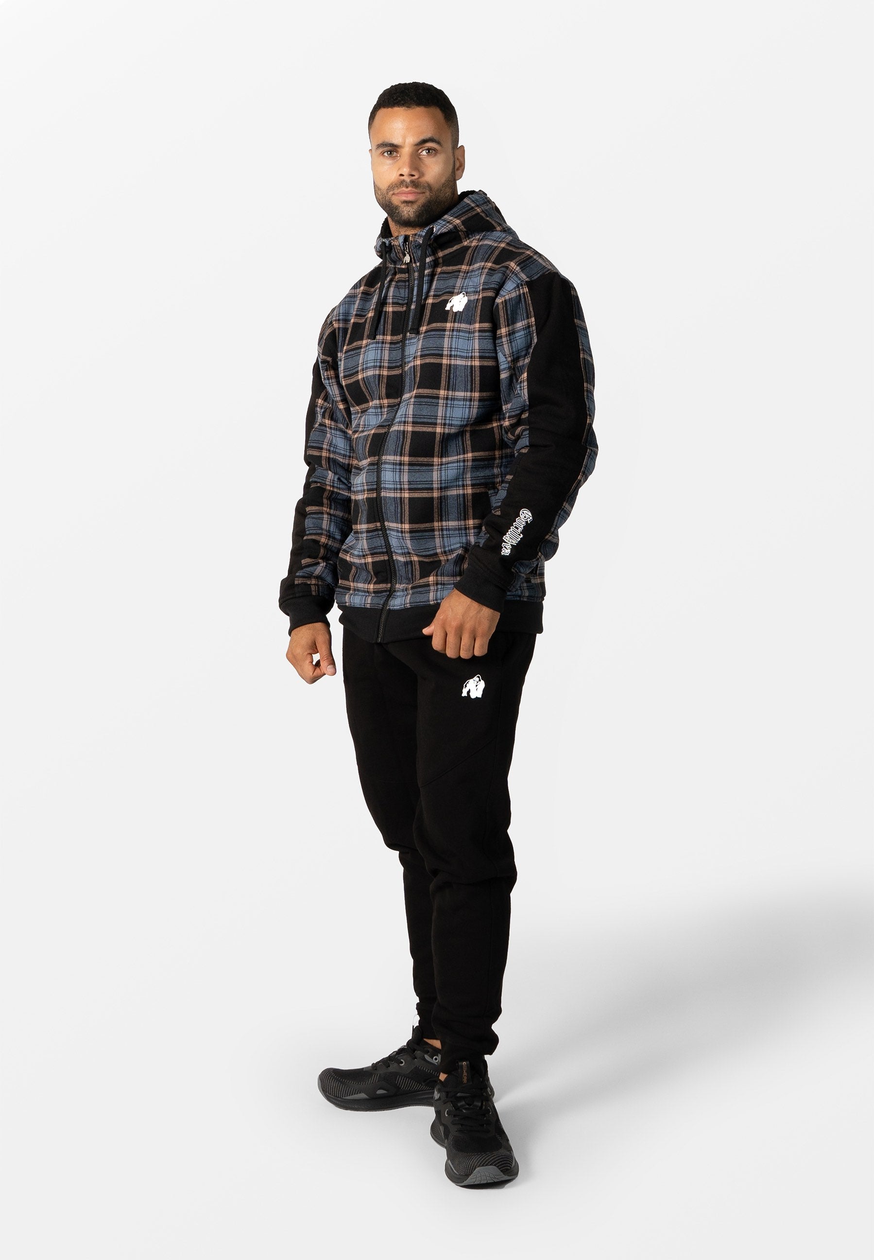 Gorilla Wear Kenton Jas - Zwart/Blauw