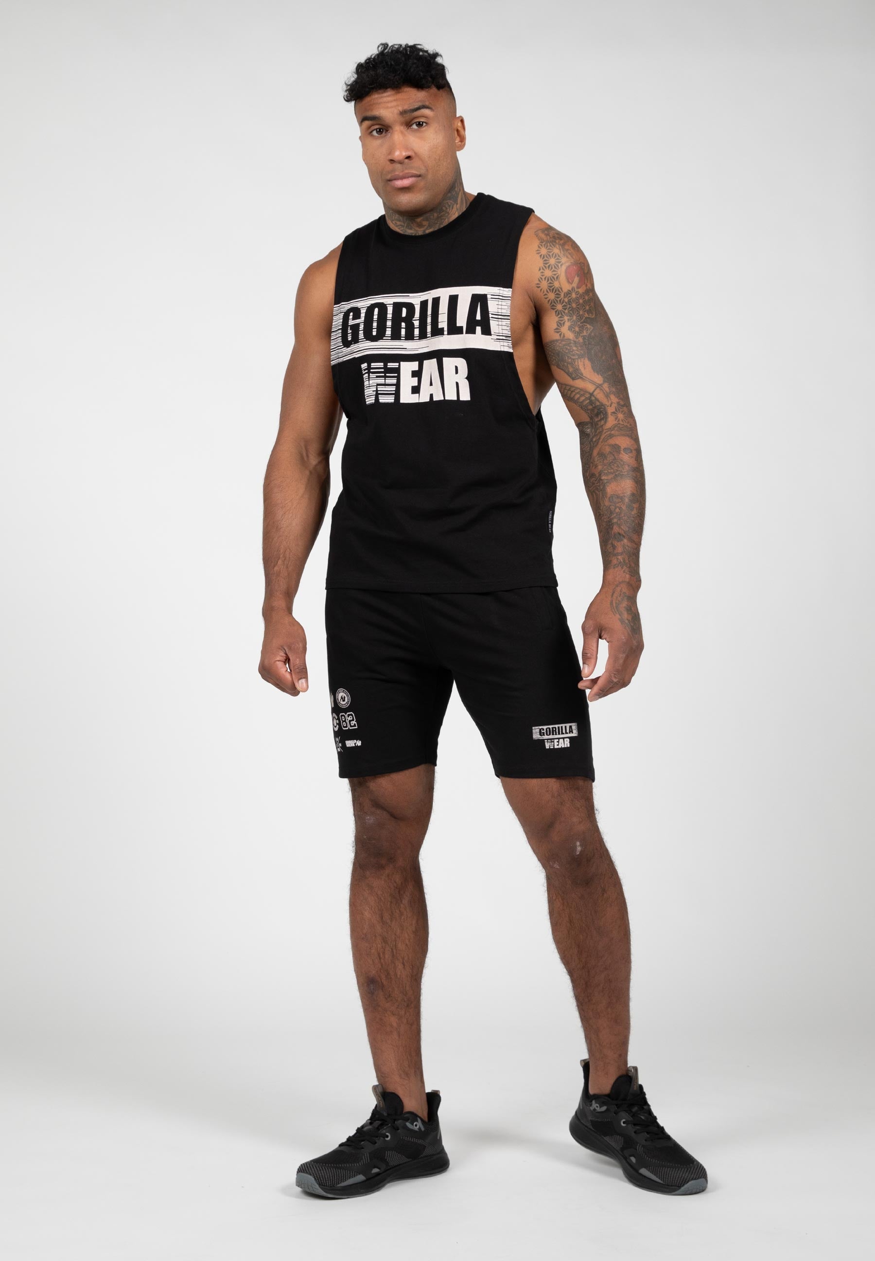 Gorilla Wear Lopez Drop Armhole Tank Top - Zwart