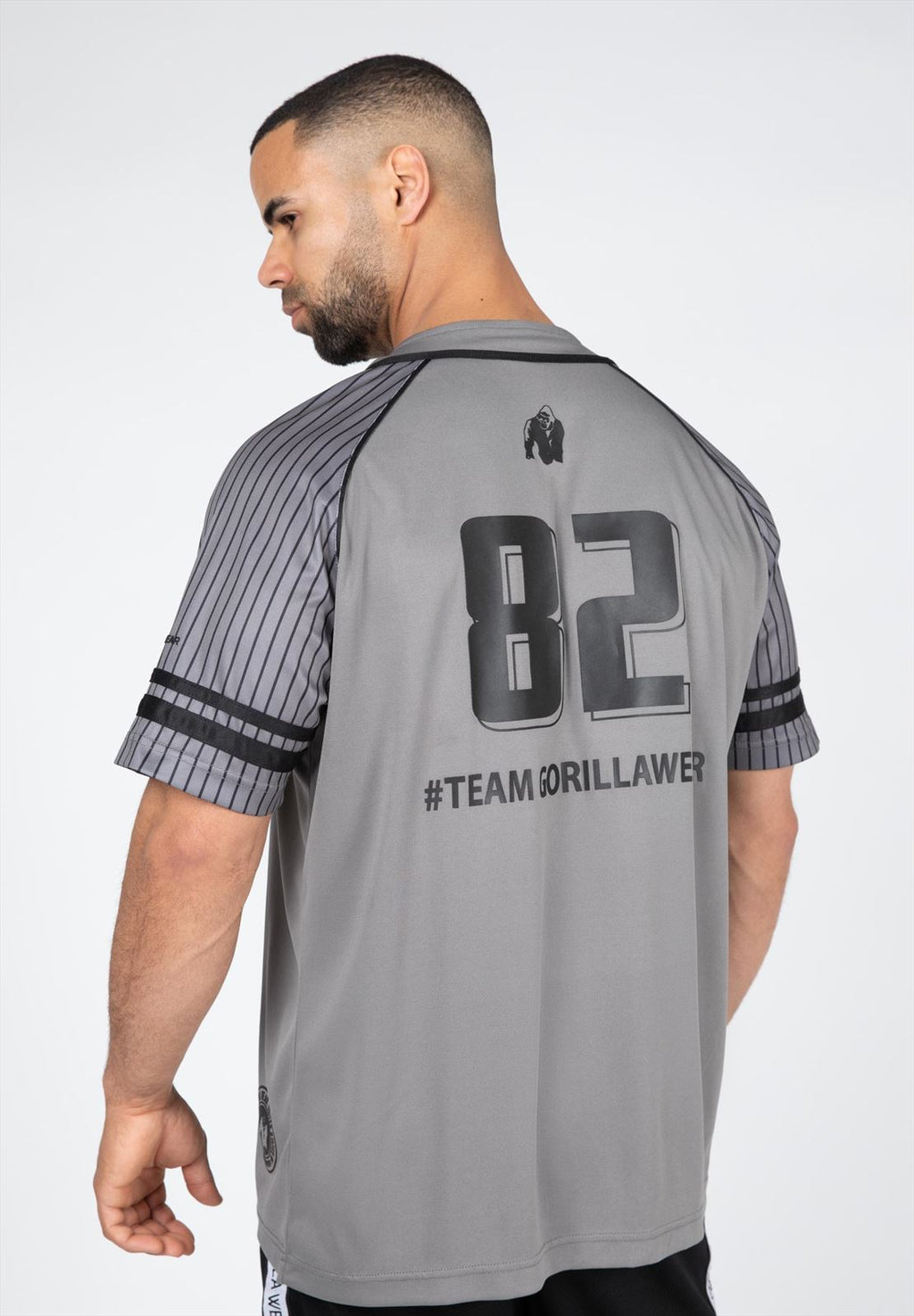 Gorilla Wear 82 Baseball Jersey - Grijs