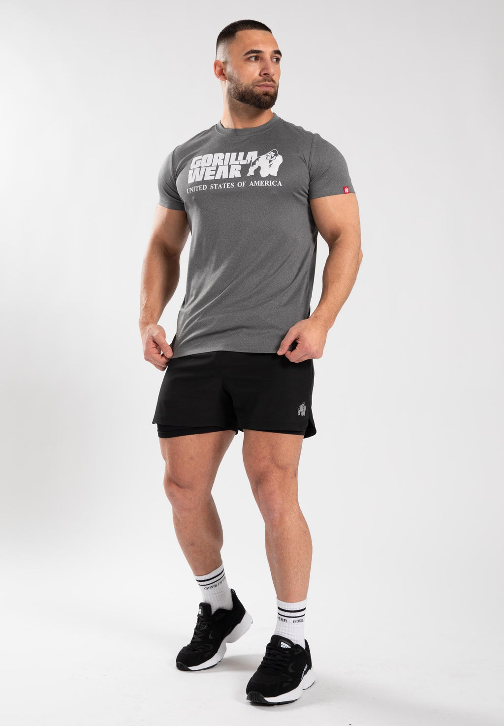 Gorilla Wear Classic Training T-shirt - Grijs Gemêleerd