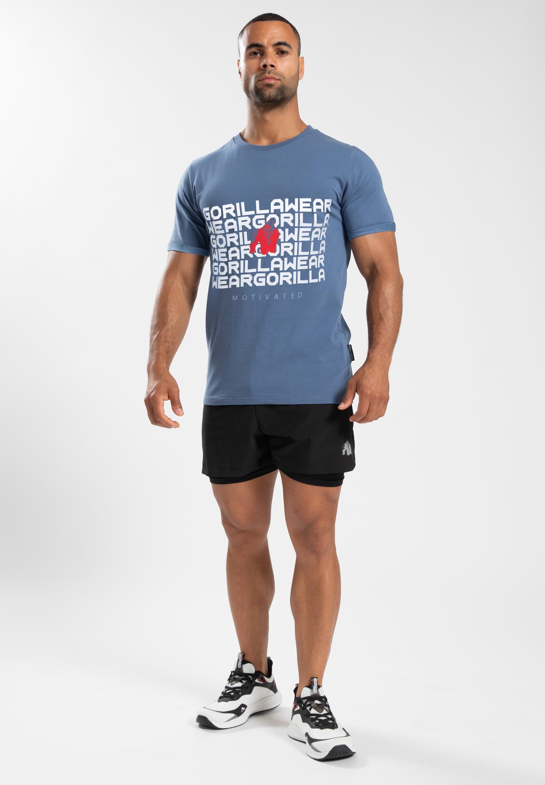 Gorilla Wear Bradley T-shirt - Coronet Blauw