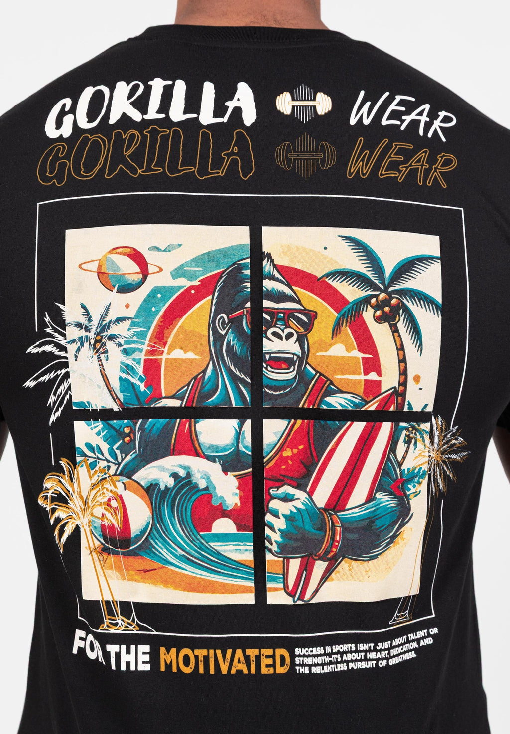Gorilla Wear Santa Cruz T-shirt - Zwart